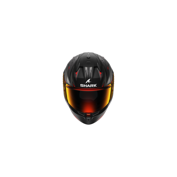 CASCO INTEGRALE D-SKWAL 3 BLAST-R MAT BLACK ANTHRACITE RED | SHARK HELMETS | HE0921EKAR