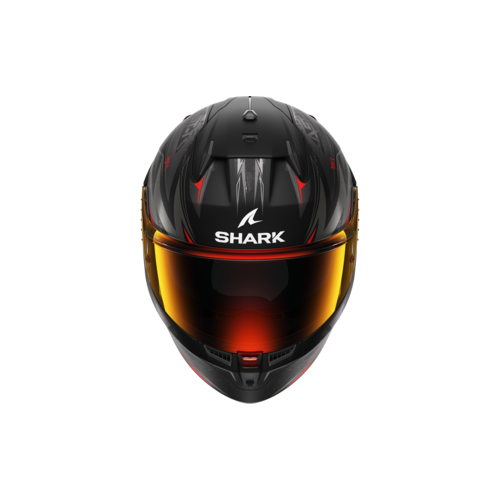 CASCO INTEGRALE D-SKWAL 3 BLAST-R MAT BLACK ANTHRACITE RED | SHARK HELMETS | HE0921EKAR