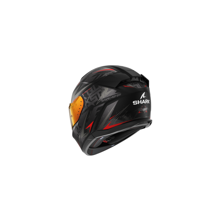 CASCO INTEGRALE D-SKWAL 3 BLAST-R MAT BLACK ANTHRACITE RED | SHARK HELMETS | HE0921EKAR