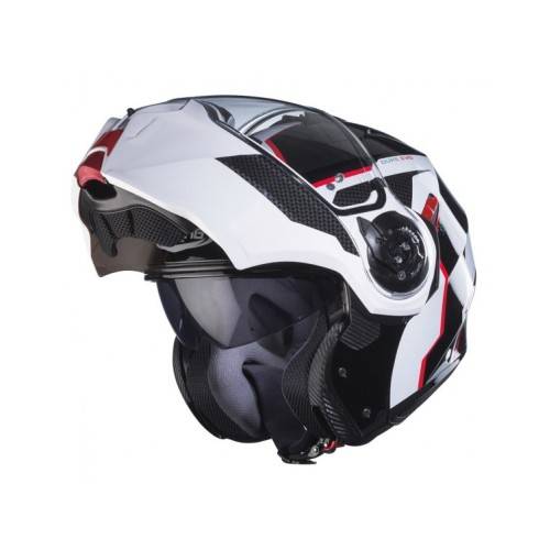 CASCO MODULARE DUKE EVO MOVE BLACK  WHITE  RED | CABERG