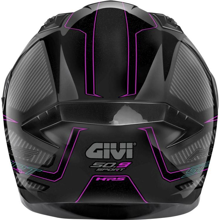 CASCO INTEGRALE 50.9 ENIGMA NERO TITANIO ROSA | GIVI | H509FNGBP