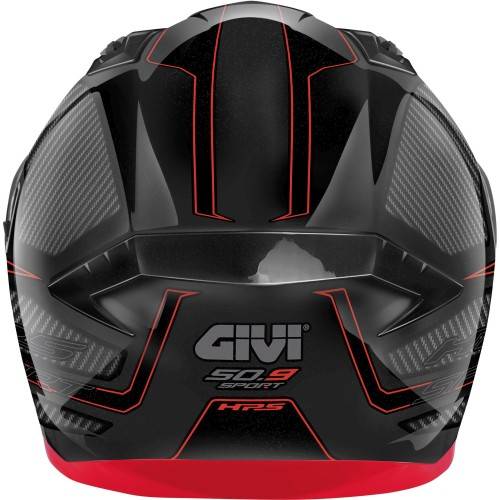 CASCO INTEGRALE 50.9 ENIGMA NERO TITANIO ROSSO | GIVI | H509FNGBR