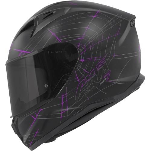 CASCO INTEGRALE 50.7 PHOBIA NERO OPACO FUCSIA | GIVI | H507FPHBP