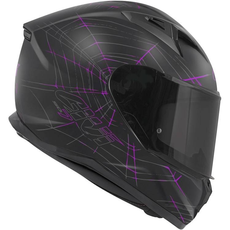 CASCO INTEGRALE 50.7 PHOBIA NERO OPACO FUCSIA | GIVI | H507FPHBP