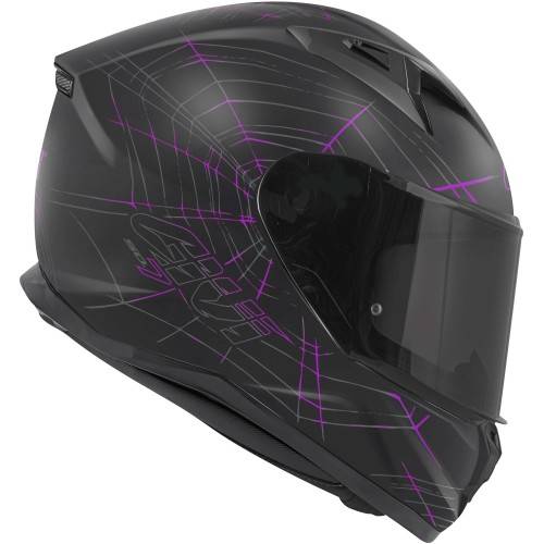 CASCO INTEGRALE 50.7 PHOBIA NERO OPACO FUCSIA | GIVI | H507FPHBP