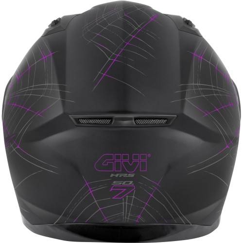 CASCO INTEGRALE 50.7 PHOBIA NERO OPACO FUCSIA | GIVI | H507FPHBP