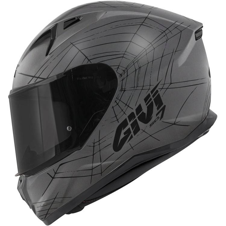 CASCO INTEGRALE 50.7 PHOBIA TITANIO OPACO NERO | GIVI | H507FPHTB