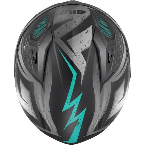 CASCO INTEGRALE 50.7 REBEL NERO OPACO LIGHT BLUE | GIVI | H507FRBBT