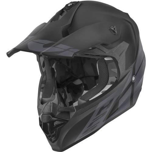 CASCO CROSS 60.1 INVERT NERO OPACO GRIGIO SCURO | GIVI | H601FNVBK