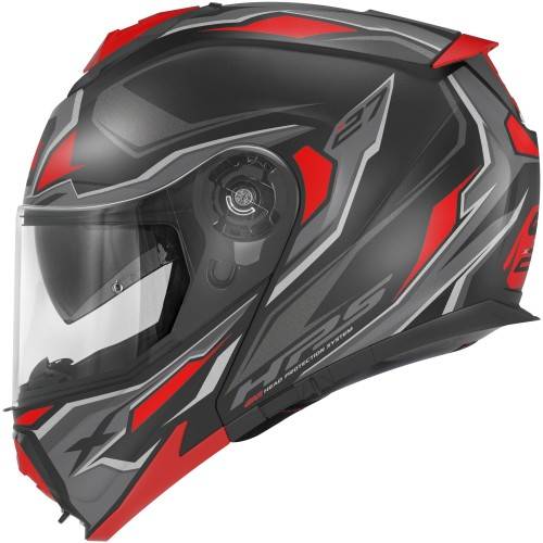 CASCO MOD.X27 SECTOR NERO OPACO TITANIO ROSSO | GIVI | HX27FSEBR