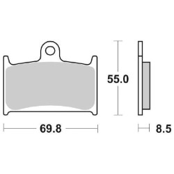 PASTIGLIE FRENO ANTERIORE SBS 624HS | SGR | 6566245