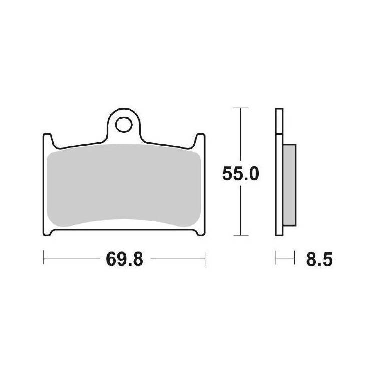 PASTIGLIE FRENO ANTERIORE SBS 624HS | SGR | 6566245