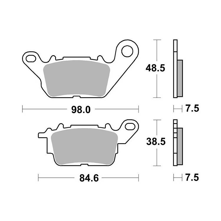 PASTIGLIE FRENO SBS 226HF | SGR | 6562260
