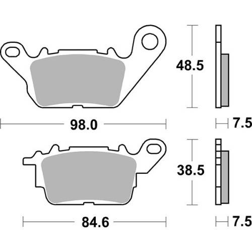 PASTIGLIE FRENO SBS 226HF | SGR | 6562260