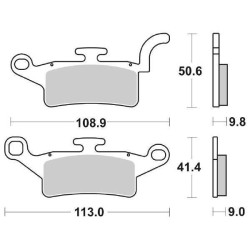 PASTIGLIE FRENO SBS 208HF | SGR | 6562080