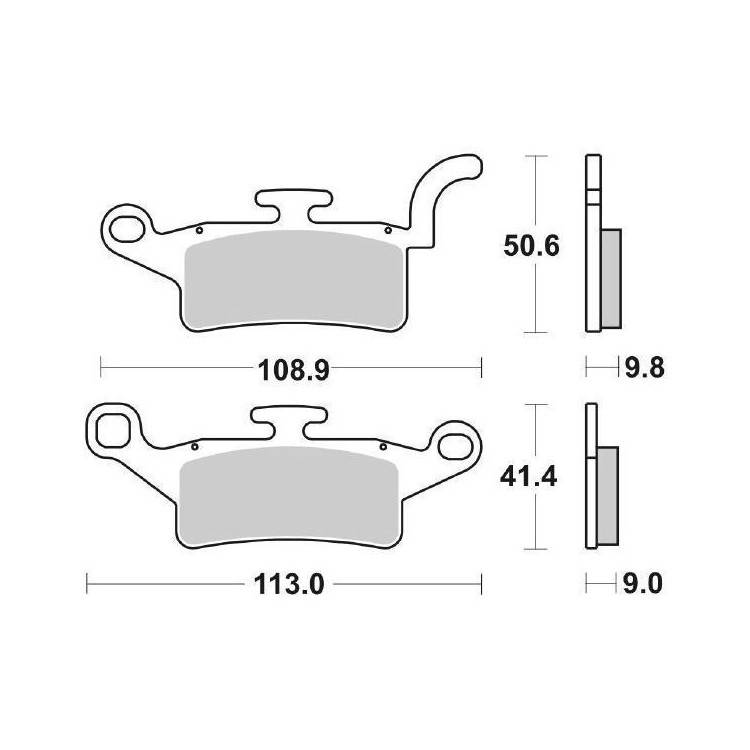 PASTIGLIE FRENO SBS 208HF | SGR | 6562080