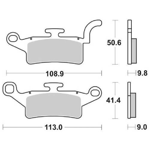 PASTIGLIE FRENO SBS 208HF | SGR | 6562080