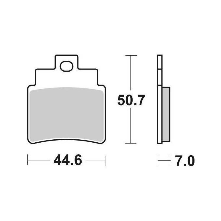 SET 4 PASTIGLIE FRENO SBS 171CT | SGR | 65617110