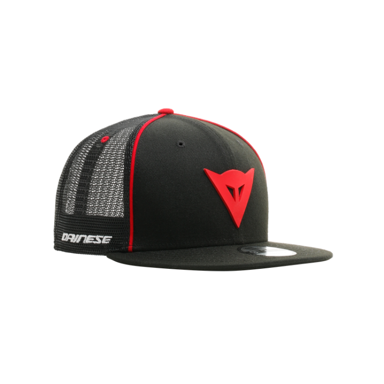 DAINESE 9FIFTY TRUCKER SNAPBACK CAP BLACK RED | DAINESE