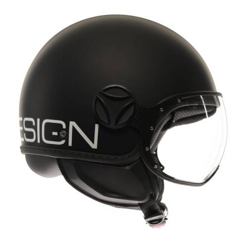 CASCO JET FGTR CLASSIC MOMO E2206 MONO MATT BLACK/WHITE | MOMO DESIGN
