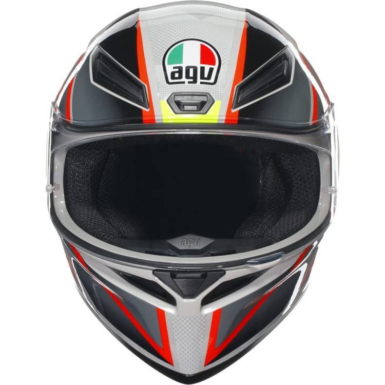 CASCO INTEGRALE  AGV K1 S  E2206 BLIPPER GREY RED | AGV