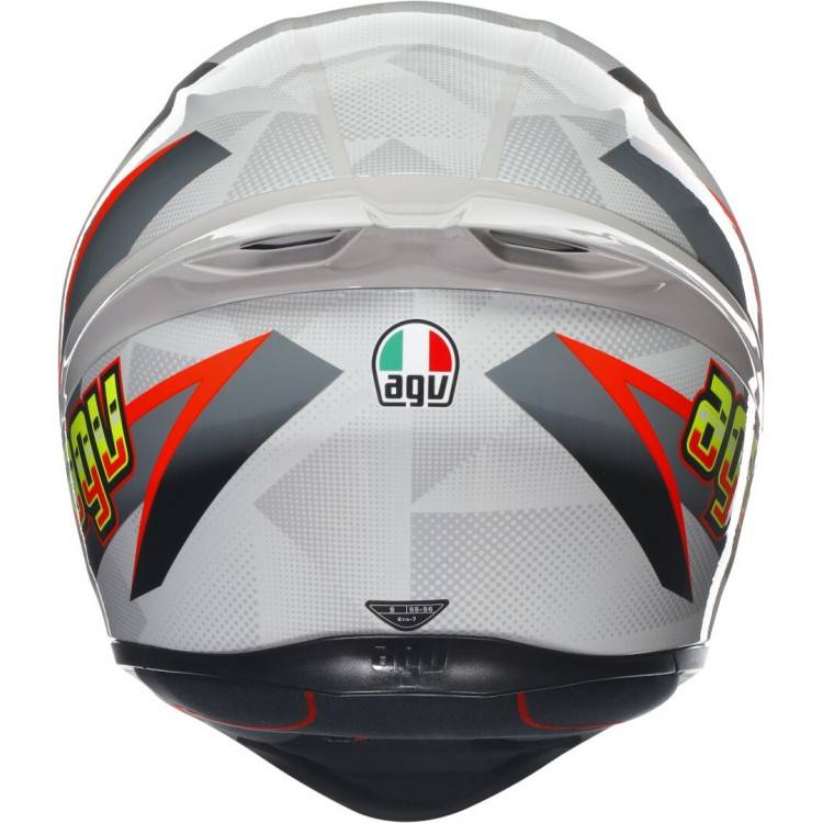 CASCO INTEGRALE  AGV K1 S  E2206 BLIPPER GREY RED | AGV