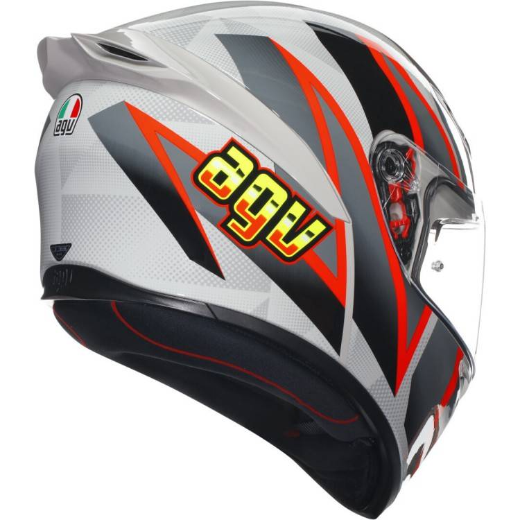 CASCO INTEGRALE  AGV K1 S  E2206 BLIPPER GREY RED | AGV