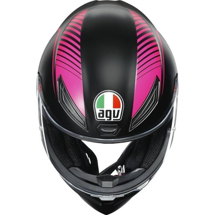 CASCO INTEGRALE K1 S AGV E2206 WARMUP BLACK PINK | AGV