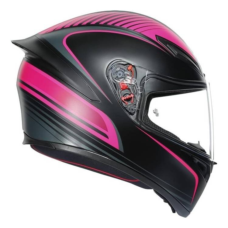 CASCO INTEGRALE K1 S AGV E2206 WARMUP BLACK PINK | AGV