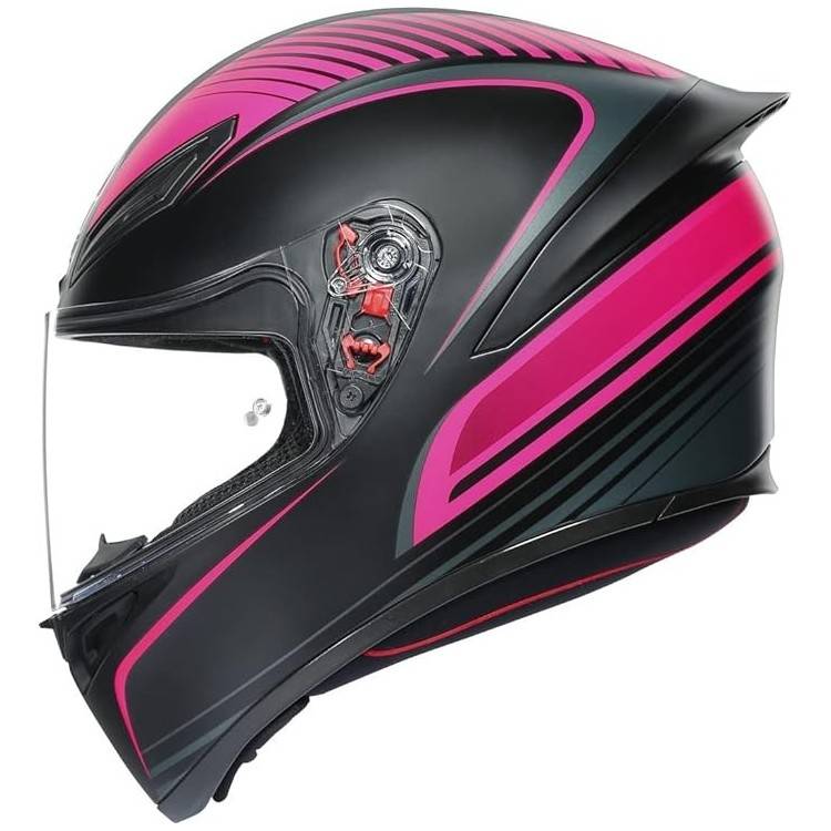 CASCO INTEGRALE K1 S AGV E2206 WARMUP BLACK PINK | AGV