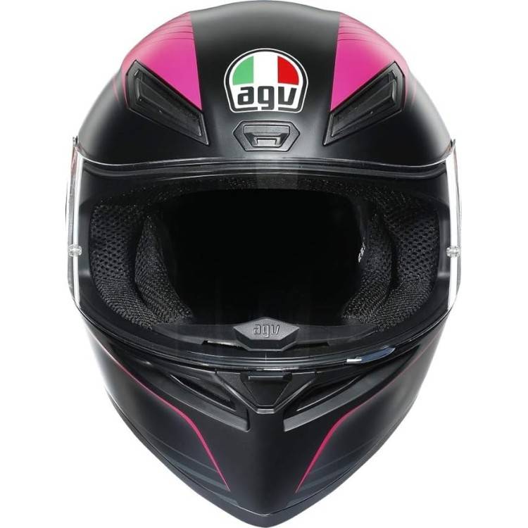 CASCO INTEGRALE K1 S AGV E2206 WARMUP BLACK PINK | AGV