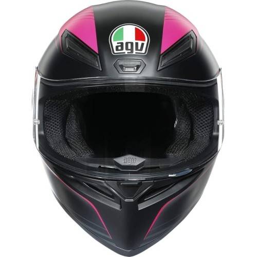 CASCO INTEGRALE K1 S AGV E2206 WARMUP BLACK PINK | AGV