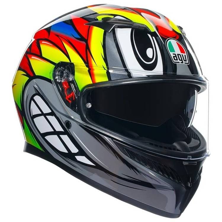 CASCO INTEGRALE AGV K3 E2206 MPLK BIRDY 2.0 GREY YELLOW RED | AGV