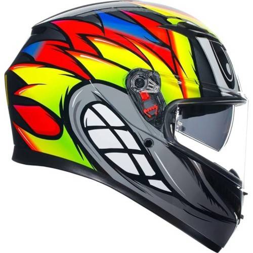 CASCO INTEGRALE AGV K3 E2206 MPLK BIRDY 2.0 GREY YELLOW RED | AGV