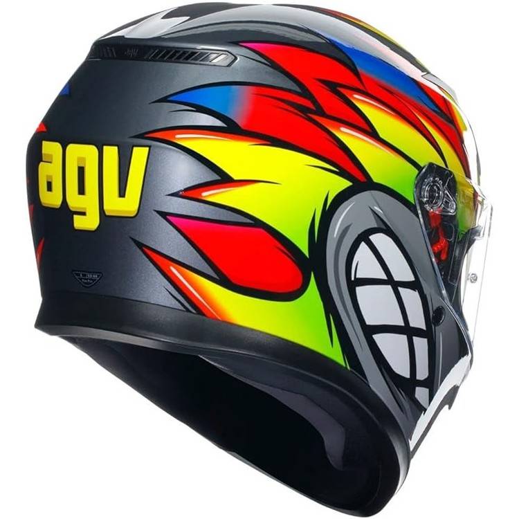 CASCO INTEGRALE AGV K3 E2206 MPLK BIRDY 2.0 GREY YELLOW RED | AGV