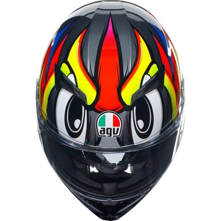 CASCO INTEGRALE AGV K3 E2206 MPLK BIRDY 2.0 GREY YELLOW RED | AGV