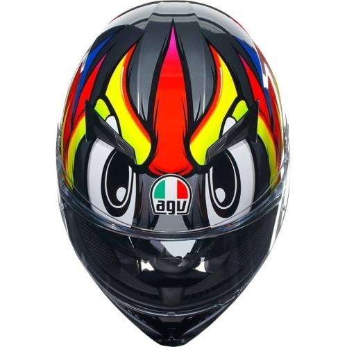 CASCO INTEGRALE AGV K3 E2206 MPLK BIRDY 2.0 GREY YELLOW RED | AGV