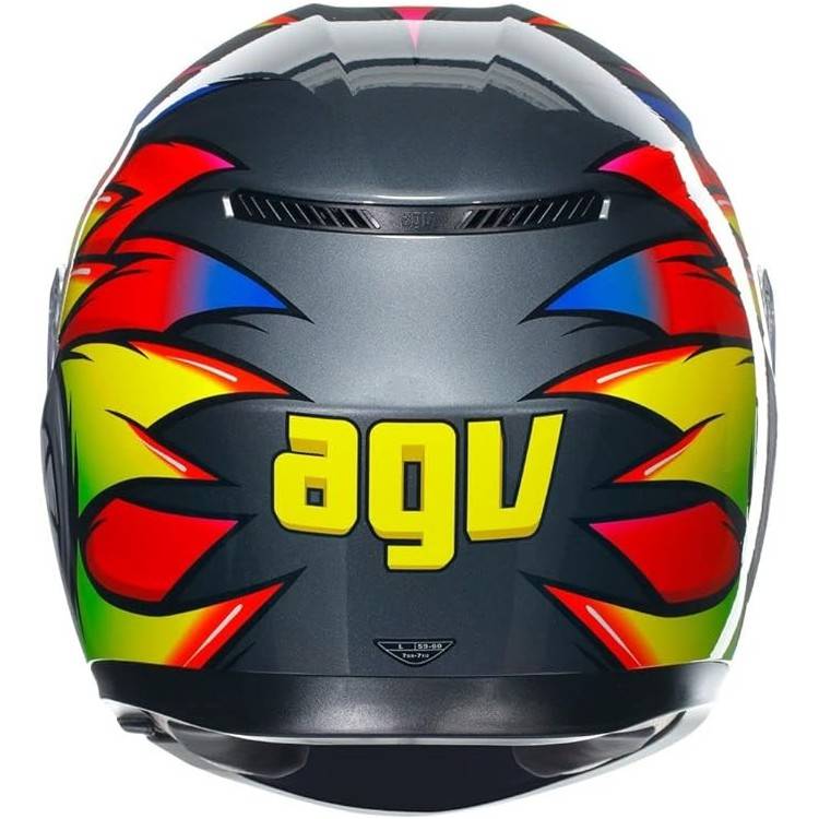 CASCO INTEGRALE AGV K3 E2206 MPLK BIRDY 2.0 GREY YELLOW RED | AGV