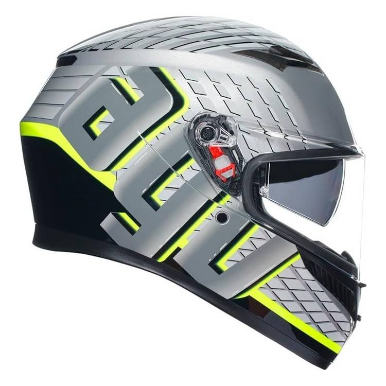 CASCO INTEGRALE AGV K3 E2206 MPLK FORTIFY GREY BLACK YELLOW FLUO | AGV
