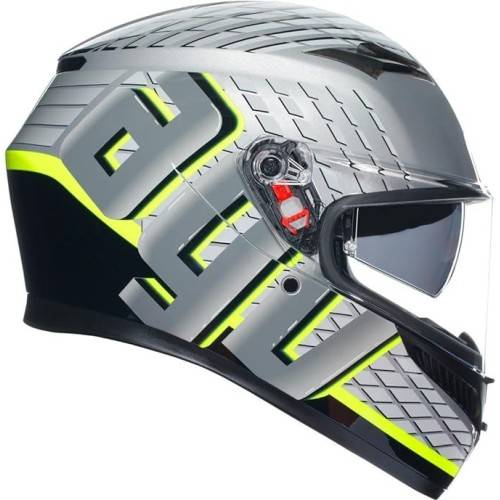 CASCO INTEGRALE AGV K3 E2206 MPLK FORTIFY GREY BLACK YELLOW FLUO | AGV
