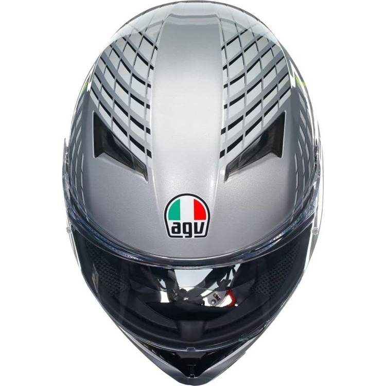 CASCO INTEGRALE AGV K3 E2206 MPLK FORTIFY GREY BLACK YELLOW FLUO | AGV