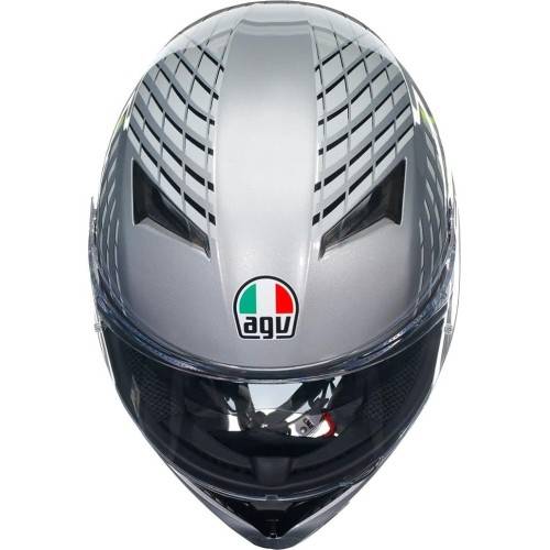 CASCO INTEGRALE AGV K3 E2206 MPLK FORTIFY GREY BLACK YELLOW FLUO | AGV