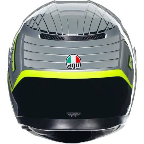 CASCO INTEGRALE AGV K3 E2206 MPLK FORTIFY GREY BLACK YELLOW FLUO | AGV