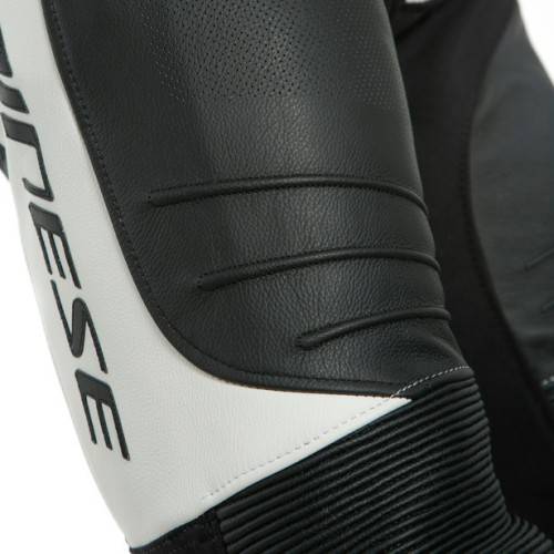 TUTA LAGUNA SECA 5 1PC LEATHER SUIT PERFORMANCE WHITE BLACK | DAINESE