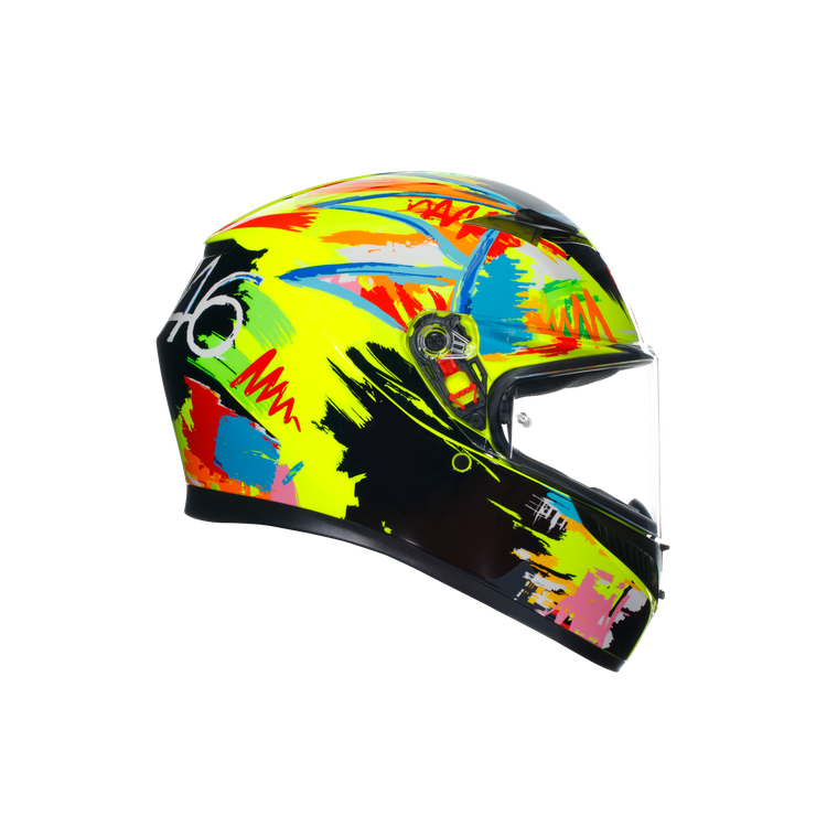 CASCO INTEGRALE AGV K3 E2206 MPLK ROSSI WINTER TEST 2019 | AGV