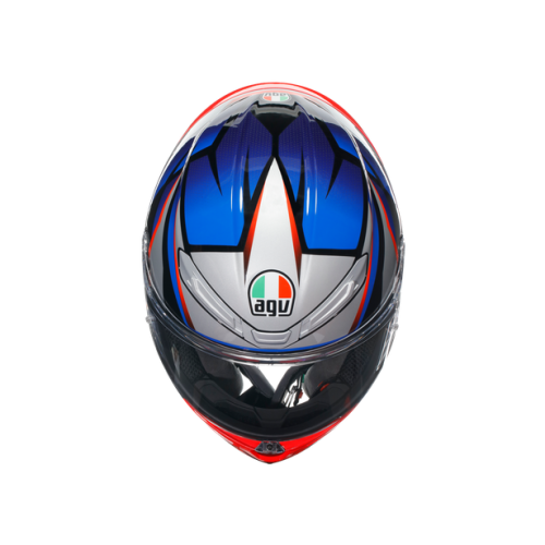 CASCO INTEGRALE AGV K6 S E2206 MPLK SLASHCUT BLACK BLUE RED | AGV