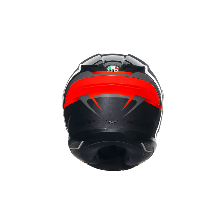 CASCO INTEGRALE K6 S AGV E2206 MPLK SLASHCUT BLACK GREY RED | AGV