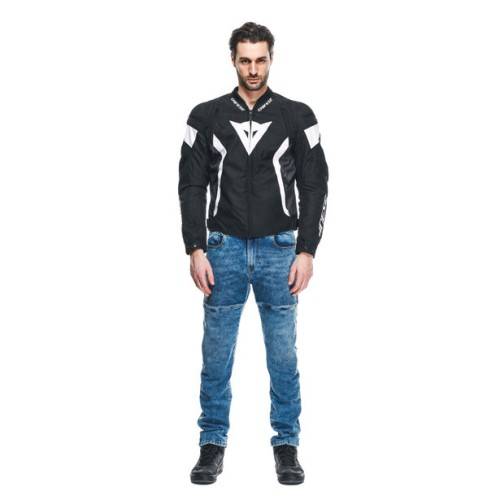 GIACCA AVRO 5 TEX JACKET BLACK WHITE BLACK | DAINESE