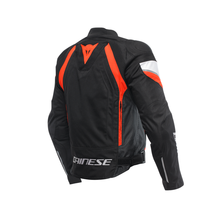 GIACCA AVRO 5 TEX JACKET BLACK RED-FLUO WHITE | DAINESE