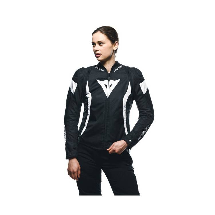 GIACCA AVRO 5 TEX JACKET WMN BLACK WHITE BLACK | DAINESE